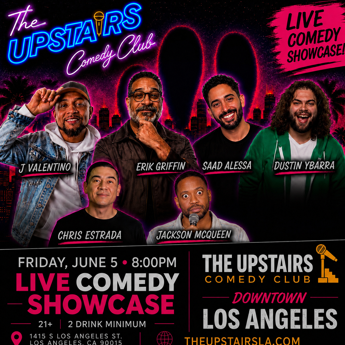Poster for The Upstairs Comedy Showcase