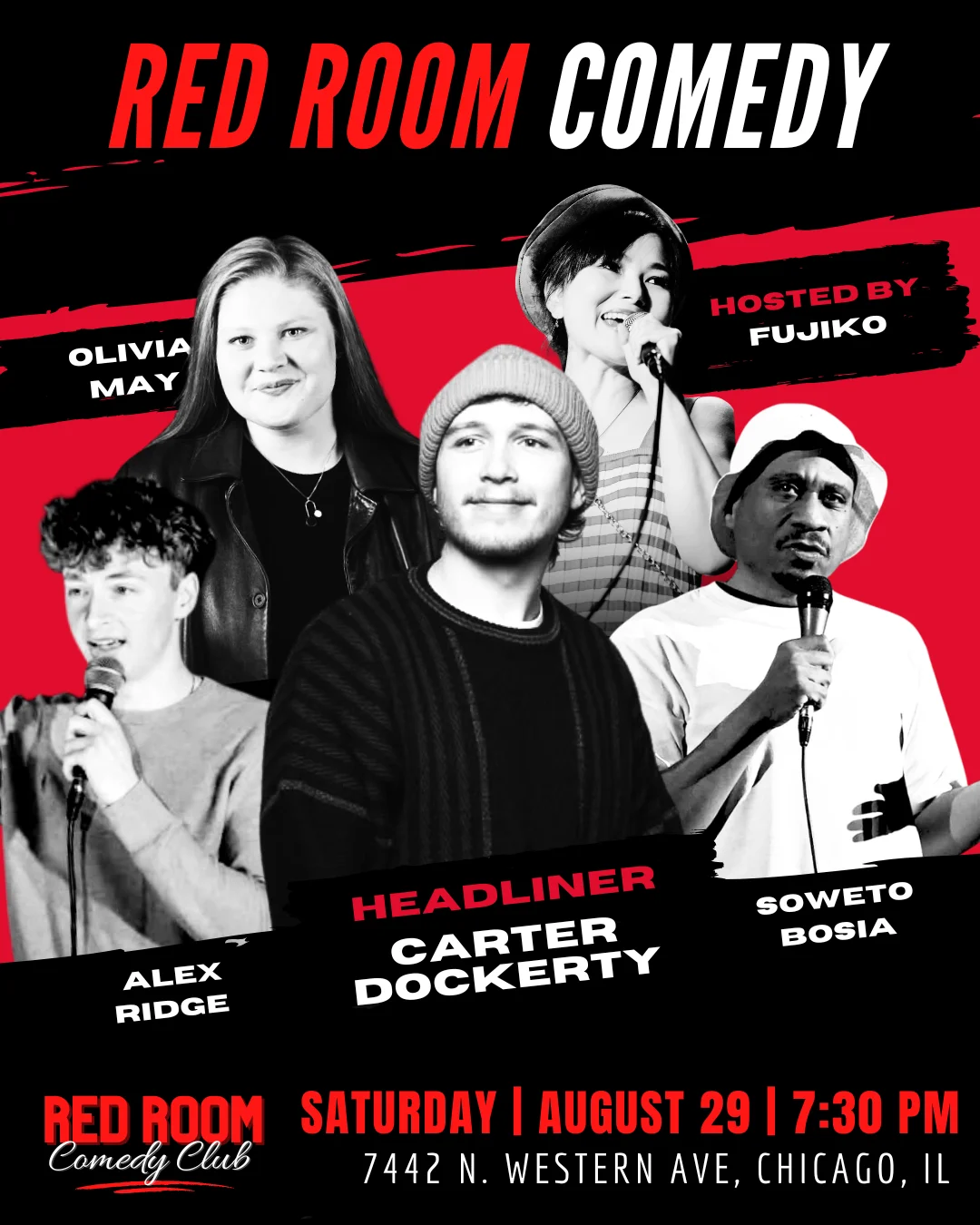 Poster for RED ROOM COMEDY