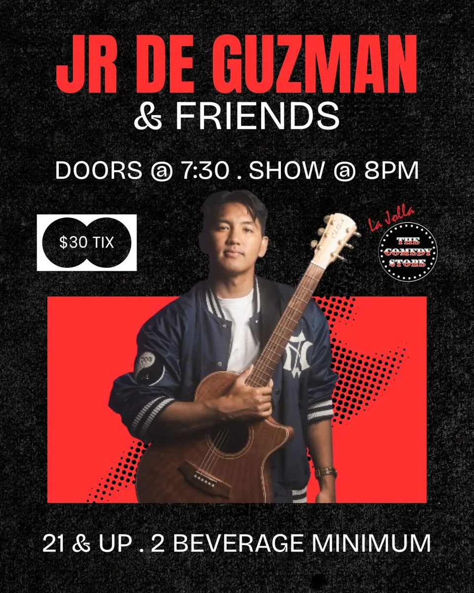 Poster for JR De Guzman & Friends | Wed 8PM