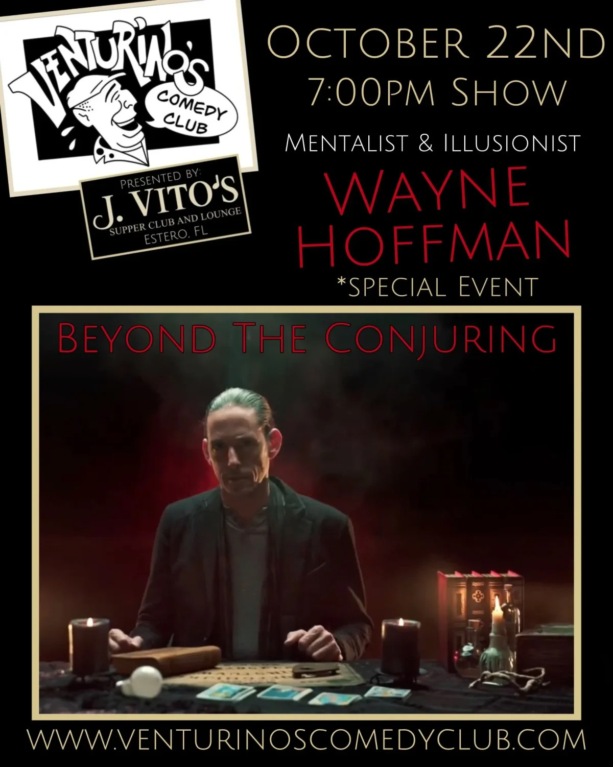 Poster for Wayne Hoffman - Mentalist & Illusionist - "Beyond The Conjuring"