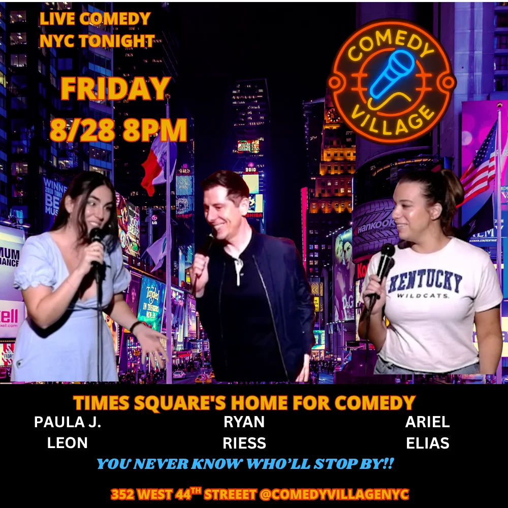 Poster for NYC Stand-Up | Fri, August 28th @8 PM
