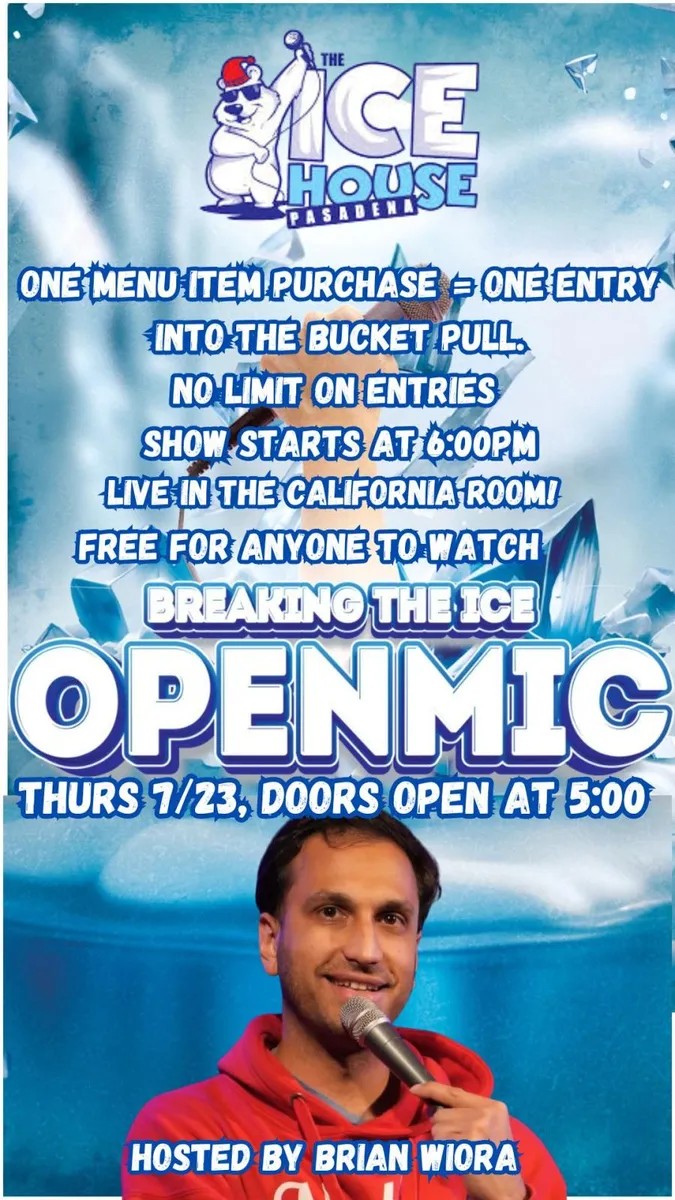 Poster for Breaking The Ice: Open Mic