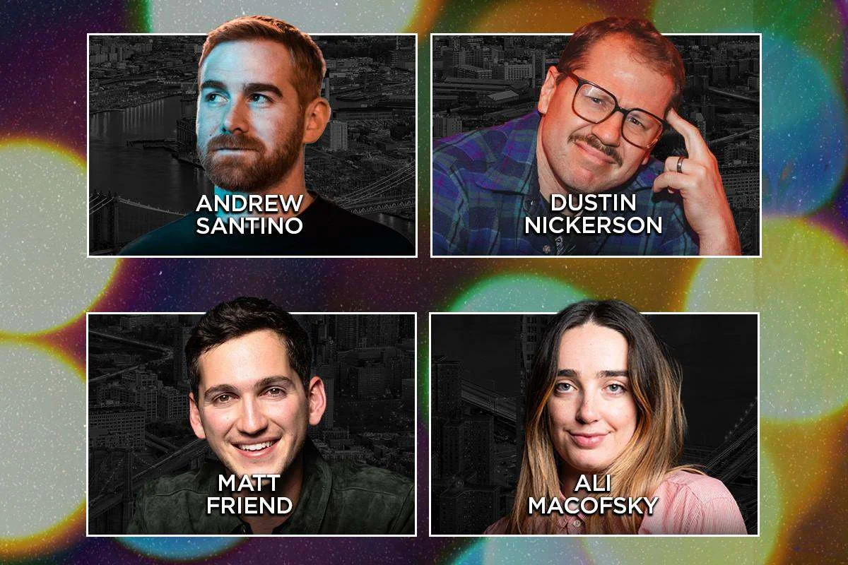 Poster for Tonight at the Improv ft. Andrew Santino, Dustin Nickerson, Jimmy Dore, Ali Macofsky, Matt Friend, Saul Trujillo and more TBA