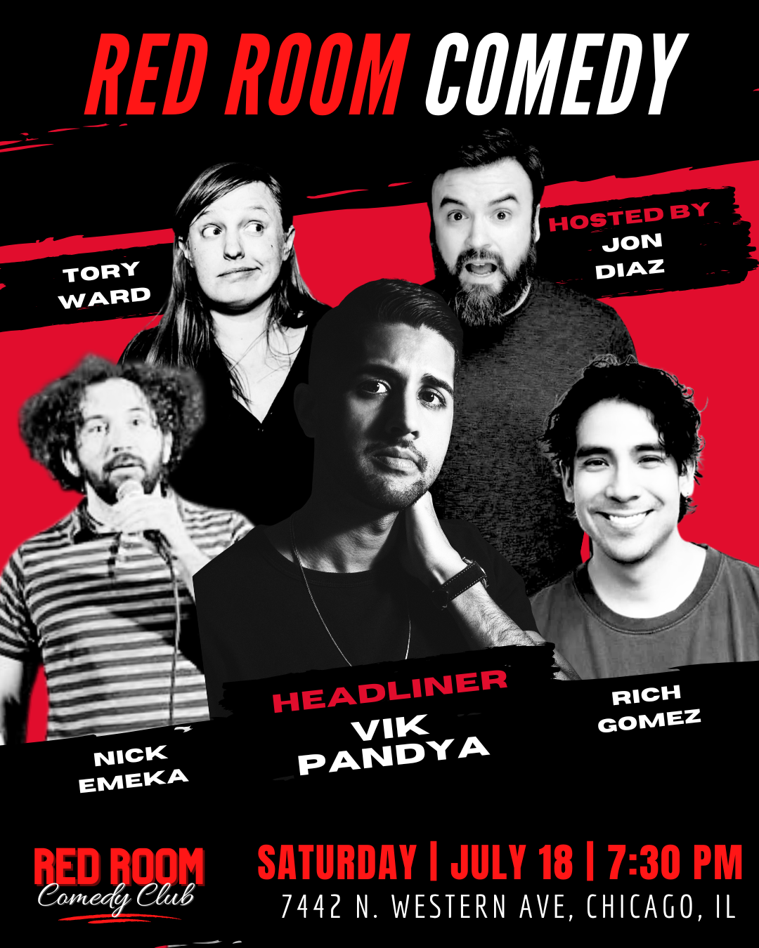 Poster for RED ROOM COMEDY