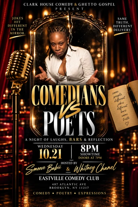 Poster for Comedy V.S Poetry Night