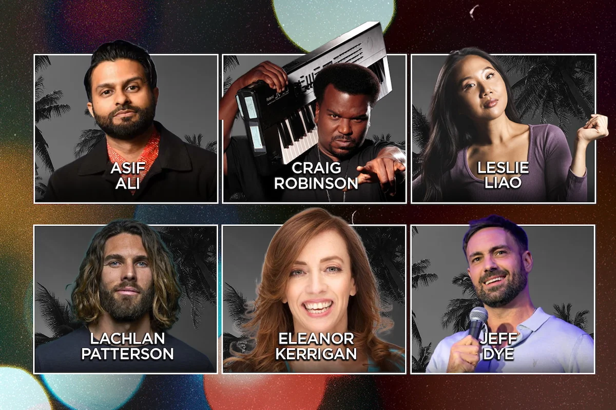 Poster for Tonight at the Improv ft. Craig Robinson, Asif Ali, Leslie Liao, Lachlan Patterson, Eleanor Kerrigan, Chris Fairbanks, Jeff Dye, Audrey Stewart and more TBA
