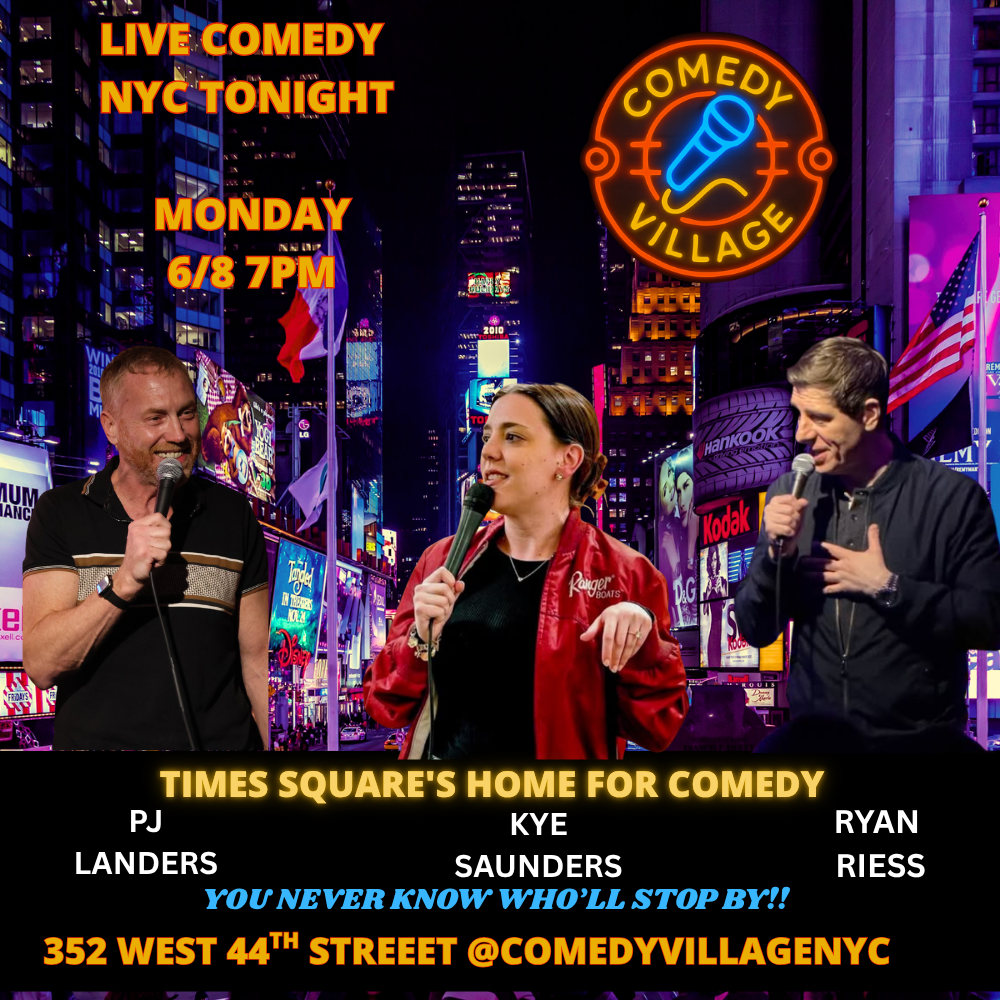 Poster for NYC Stand-Up | Mon, June 8th @7 PM