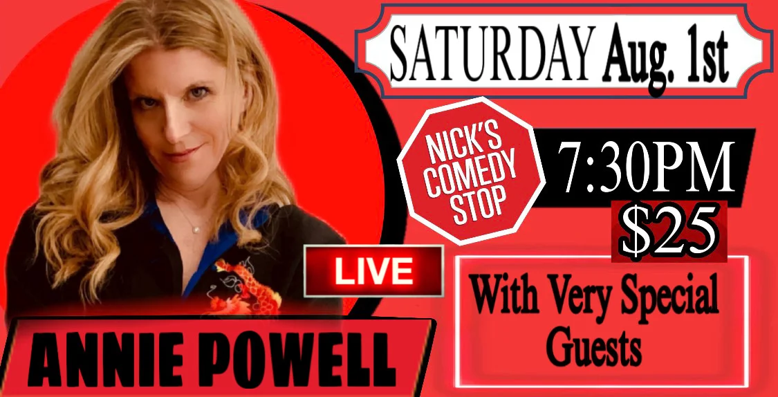 Poster for Annie Powell LIVE at Nick’s 8/1