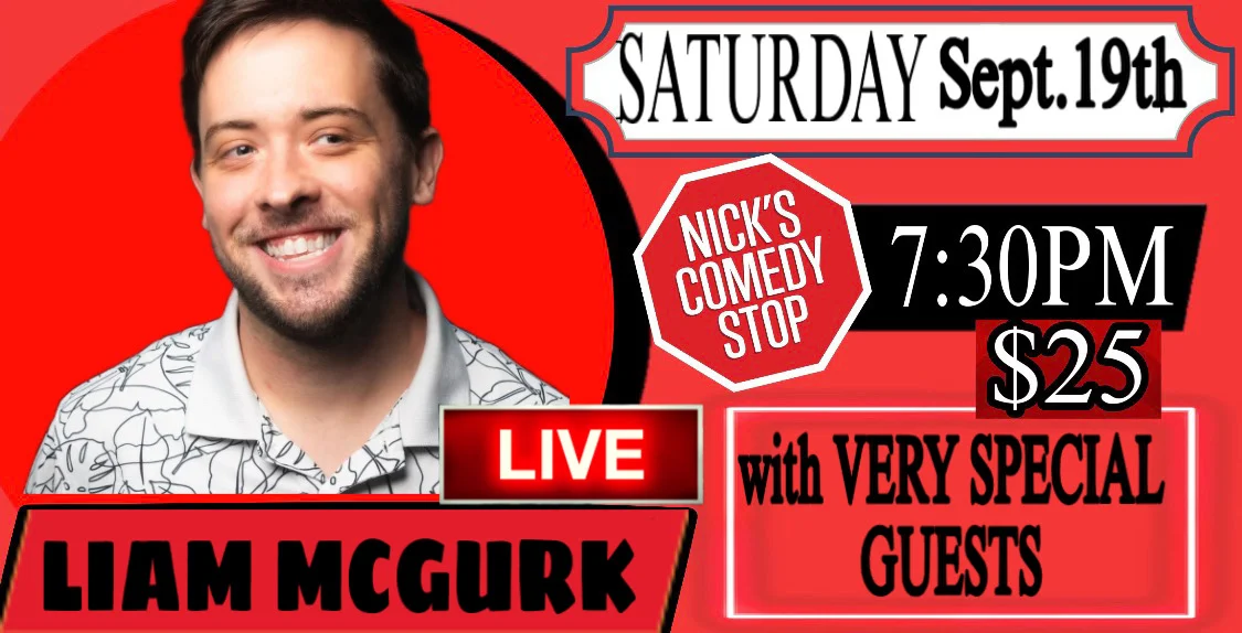 Poster for Liam McGurk LIVE at Nicks 9/19