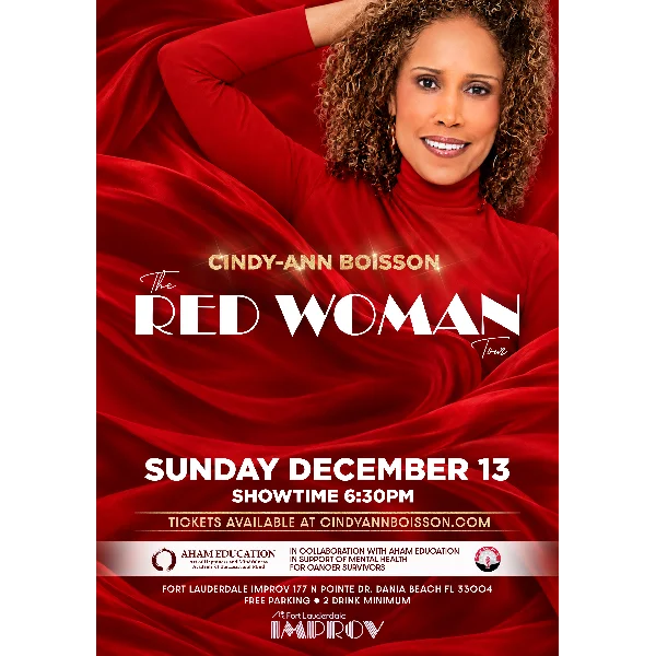 Poster for Cindy-Ann Boisson: The Red Woman Tour