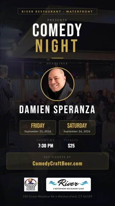 Poster for Comedy Night at Brew Ha Ha at River