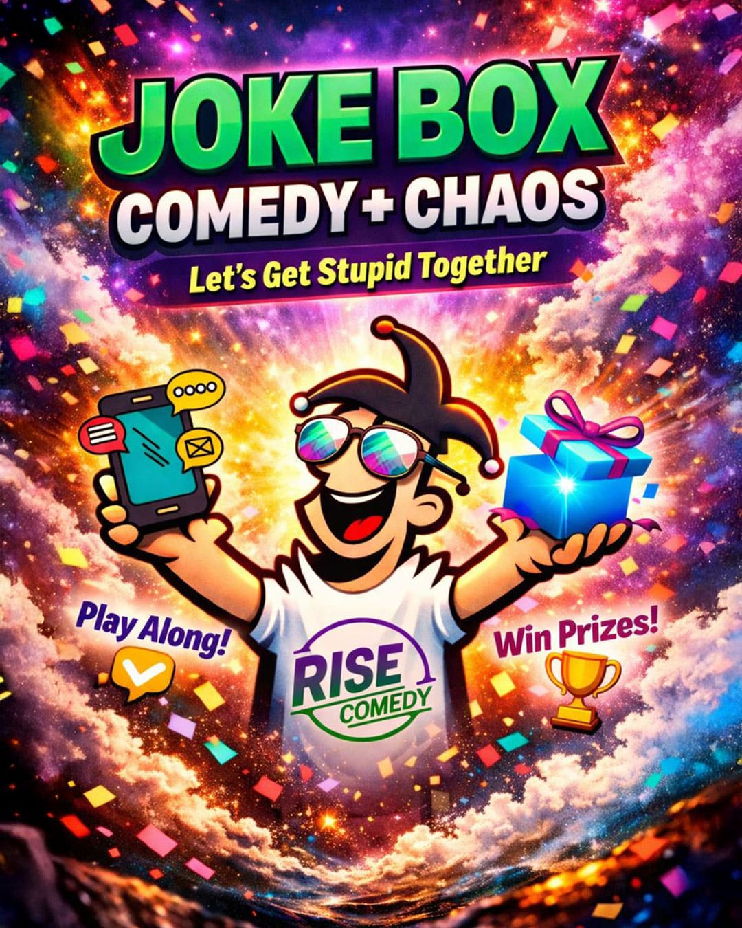 Poster for JOKE BOX: Comedy + Chaos