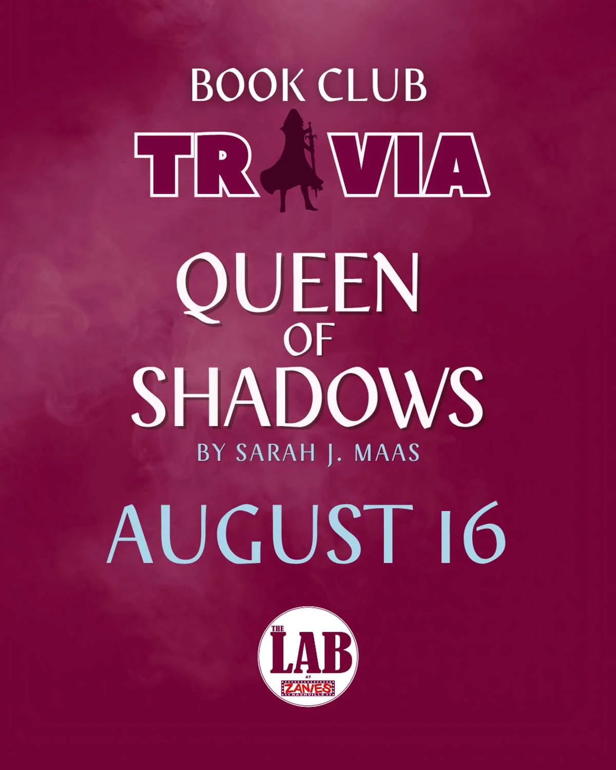 Poster for Book Club Trivia: Queen of Shadows