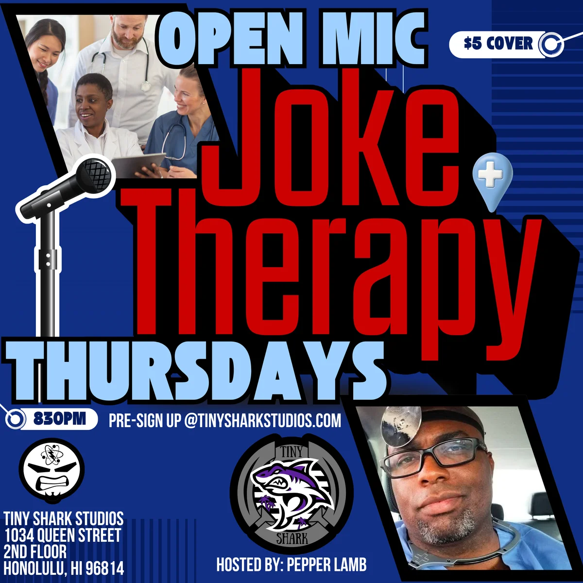 Poster for Joke Therapy Thursdays - JULY 16th