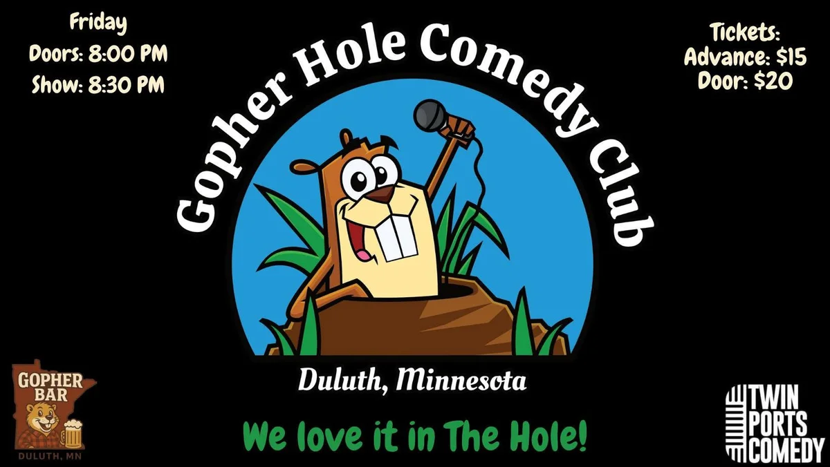 Poster for Gopher Hole Comedy Club w/ Headliner Jodie Maruska