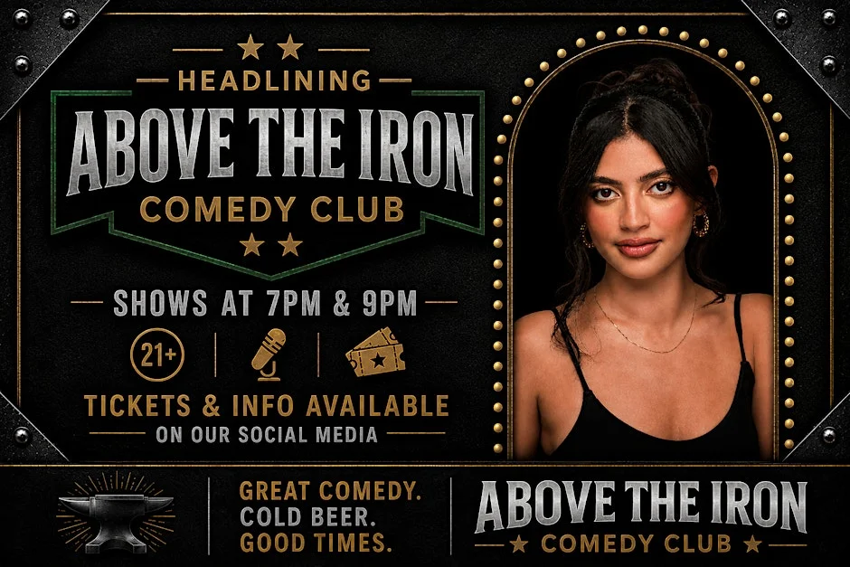 Poster for Above The Iron Presents: Johana Coca | Stand-Up Comedy September 12th