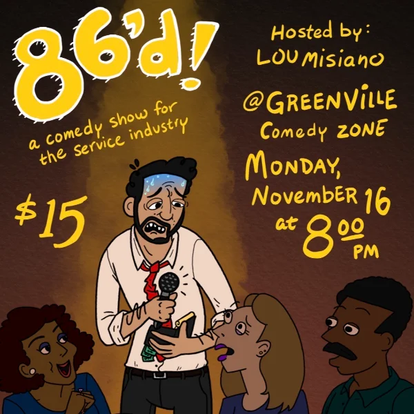 Poster for 86'd - A Comedy Show for the Service Industry