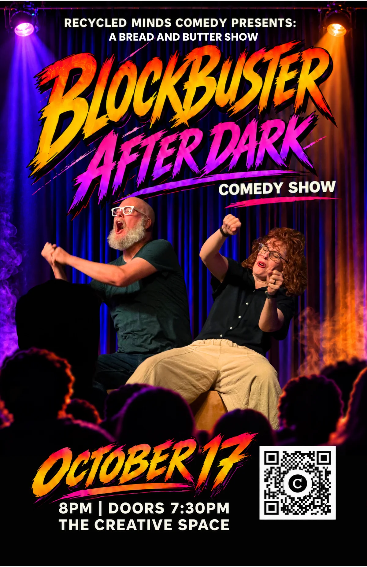 Poster for Blockbuster AfterDark Comedy Show