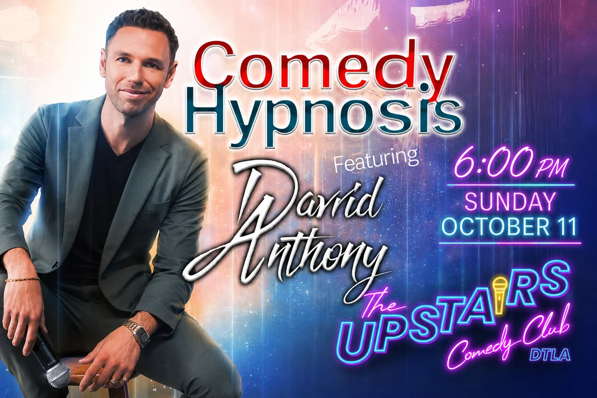 Poster for SPECIAL EVENT: Comedy Hypnosis featuring DAVID ANTHONY
