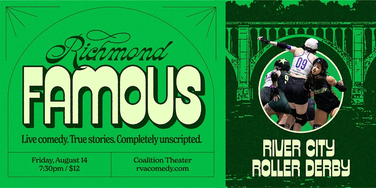 Poster for Richmond Famous with River City Roller Derby