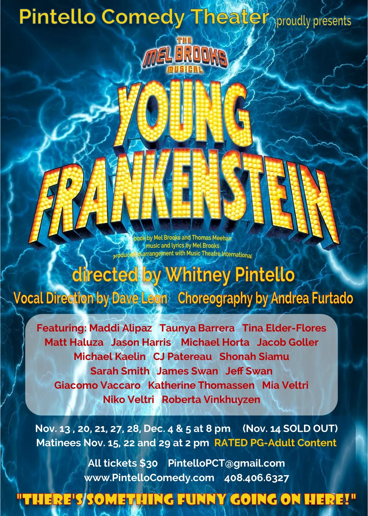 Poster for Mel Brooks’ “Young Frankenstein”!