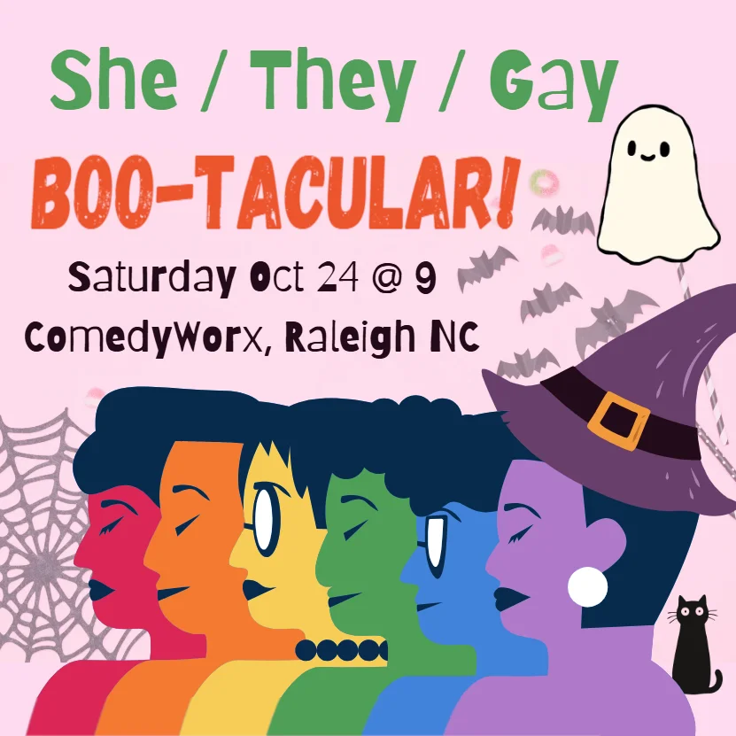 Poster for She/They/Gay BOOOTacular!